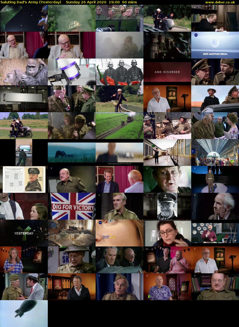Saluting Dad's Army (Yesterday) Sunday 26 April 2020 19:00 - 20:00
