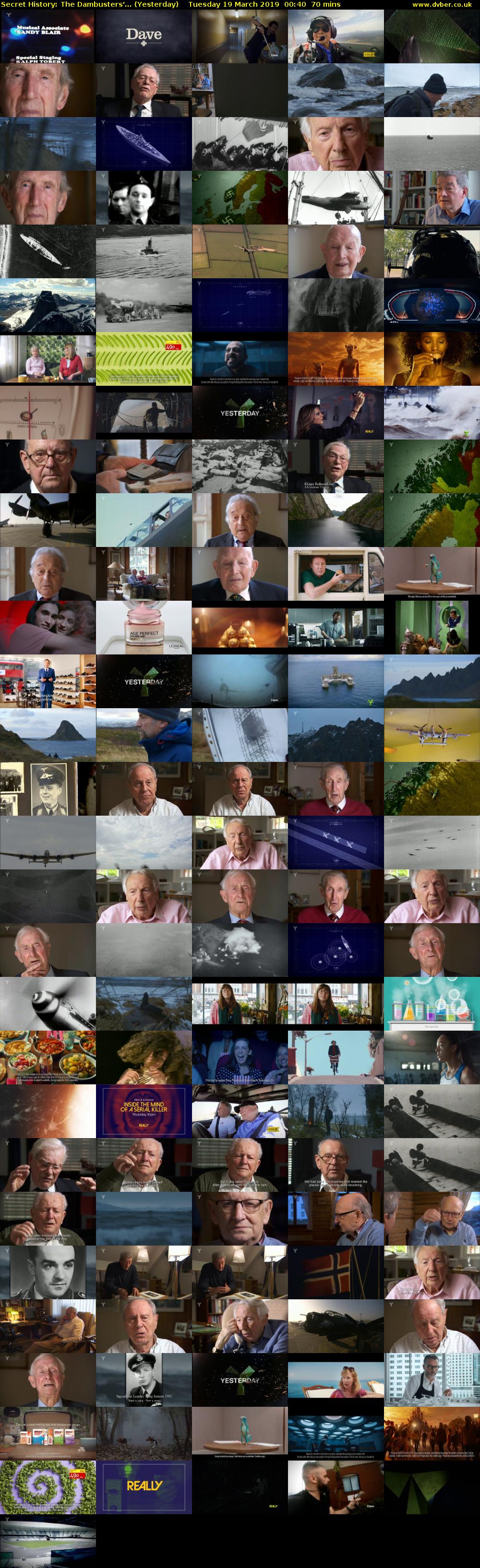 Secret History: The Dambusters'... (Yesterday) Tuesday 19 March 2019 00:40 - 01:50