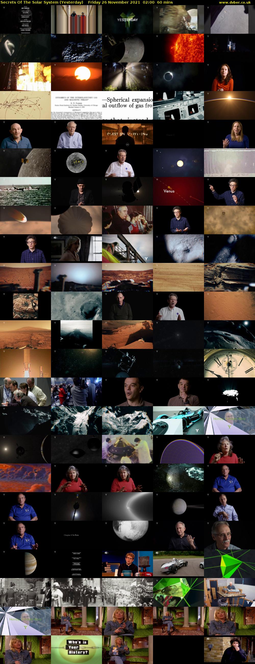 Secrets Of The Solar System (Yesterday) Friday 26 November 2021 02:00 - 03:00