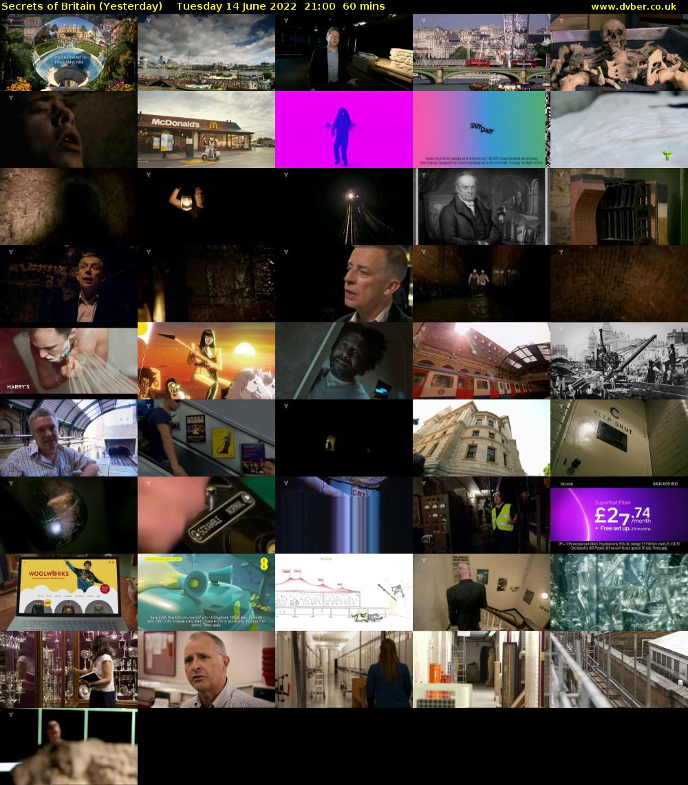 Secrets of Britain (Yesterday) Tuesday 14 June 2022 21:00 - 22:00