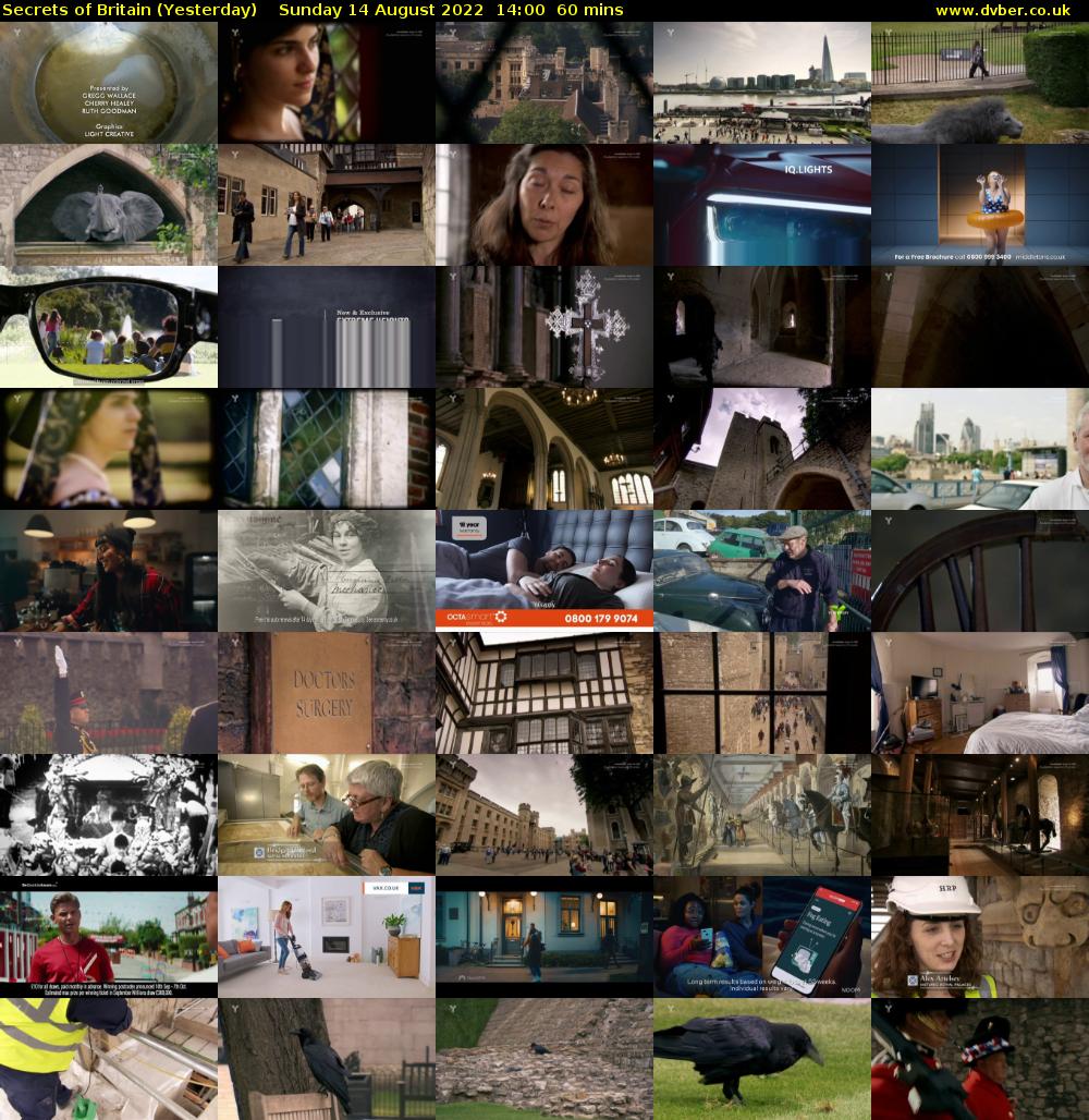 Secrets of Britain (Yesterday) Sunday 14 August 2022 14:00 - 15:00