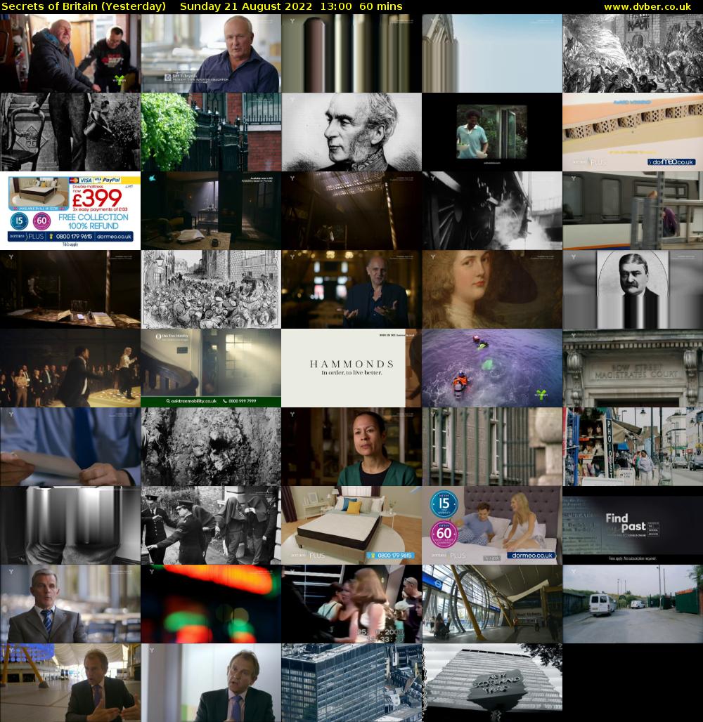 Secrets of Britain (Yesterday) Sunday 21 August 2022 13:00 - 14:00