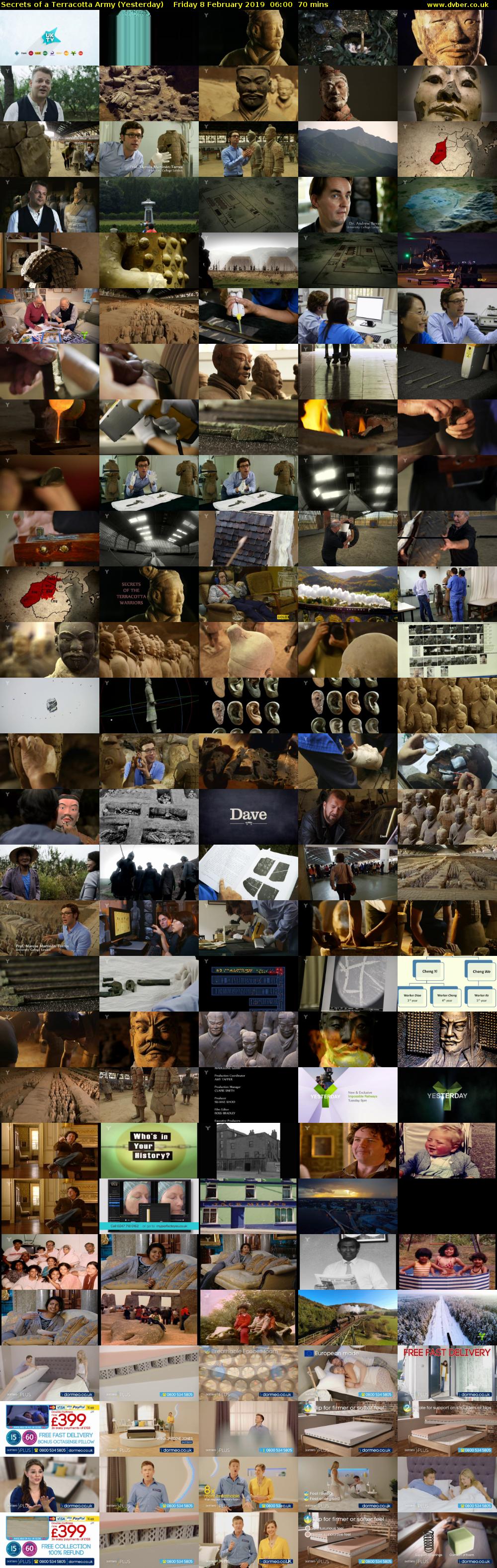 Secrets of a Terracotta Army (Yesterday) Friday 8 February 2019 06:00 - 07:10