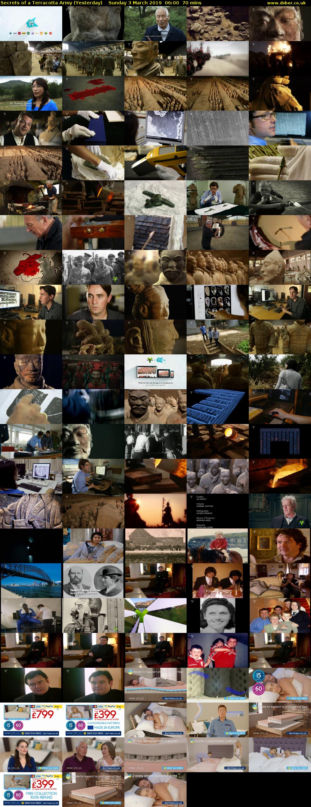 Secrets of a Terracotta Army (Yesterday) Sunday 3 March 2019 06:00 - 07:10