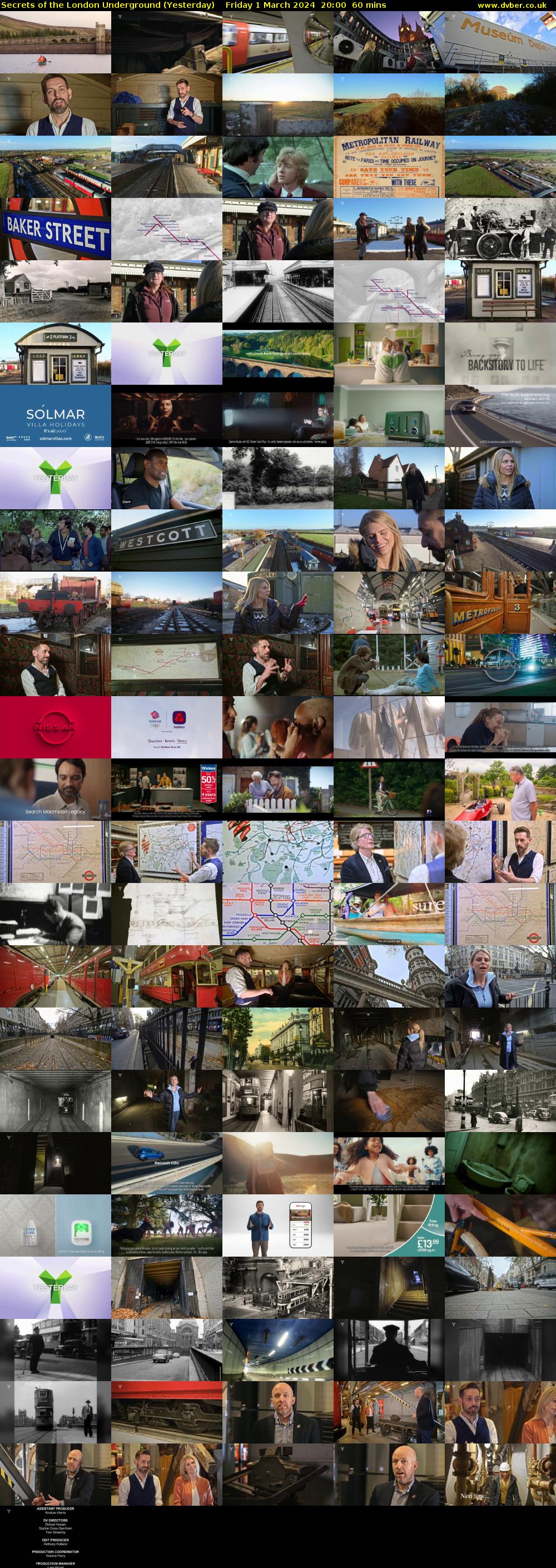 Secrets of the London Underground (Yesterday) Friday 1 March 2024 20:00 - 21:00