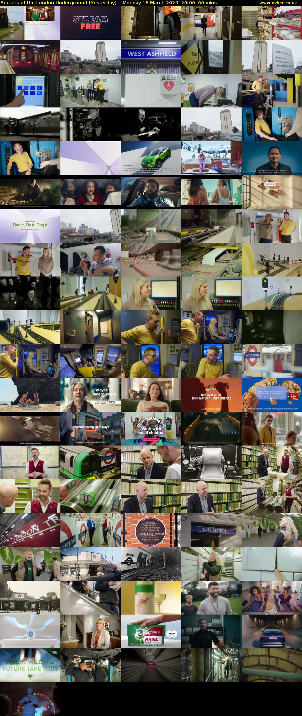 Secrets of the London Underground (Yesterday) Monday 18 March 2024 20:00 - 21:00