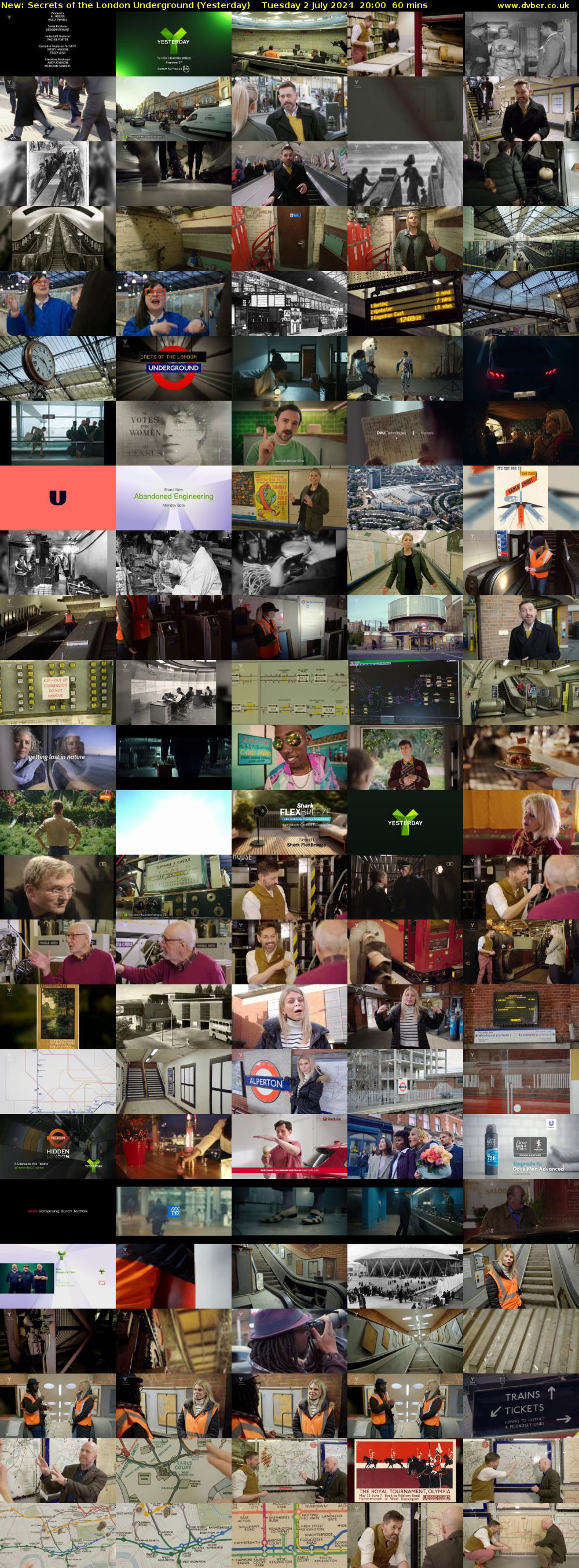 Secrets of the London Underground (Yesterday) Tuesday 2 July 2024 20:00 - 21:00