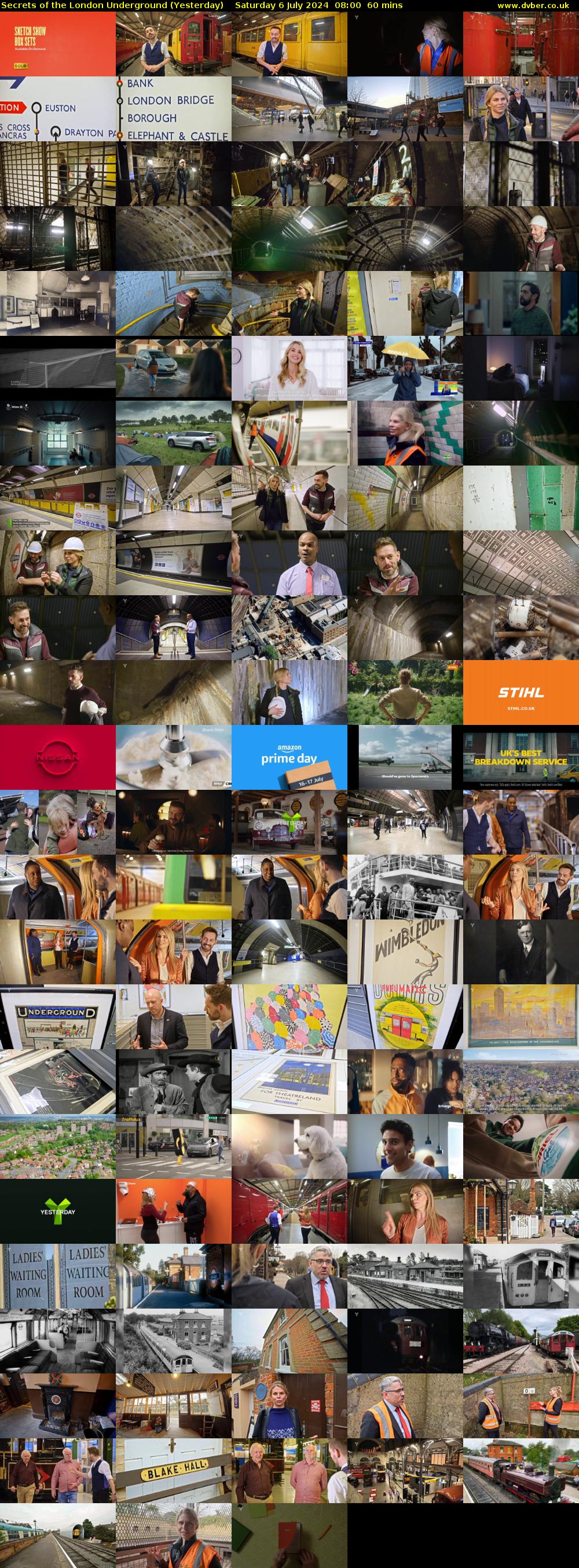 Secrets of the London Underground (Yesterday) Saturday 6 July 2024 08:00 - 09:00