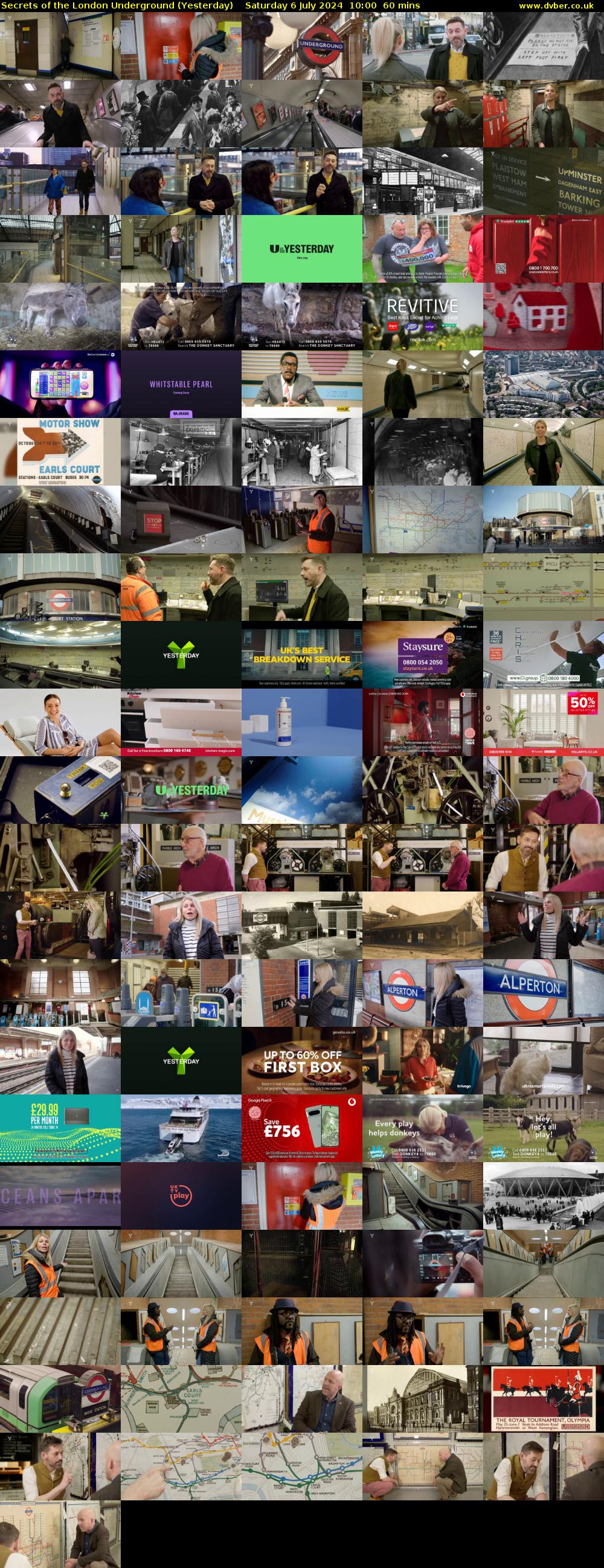 Secrets of the London Underground (Yesterday) Saturday 6 July 2024 10:00 - 11:00