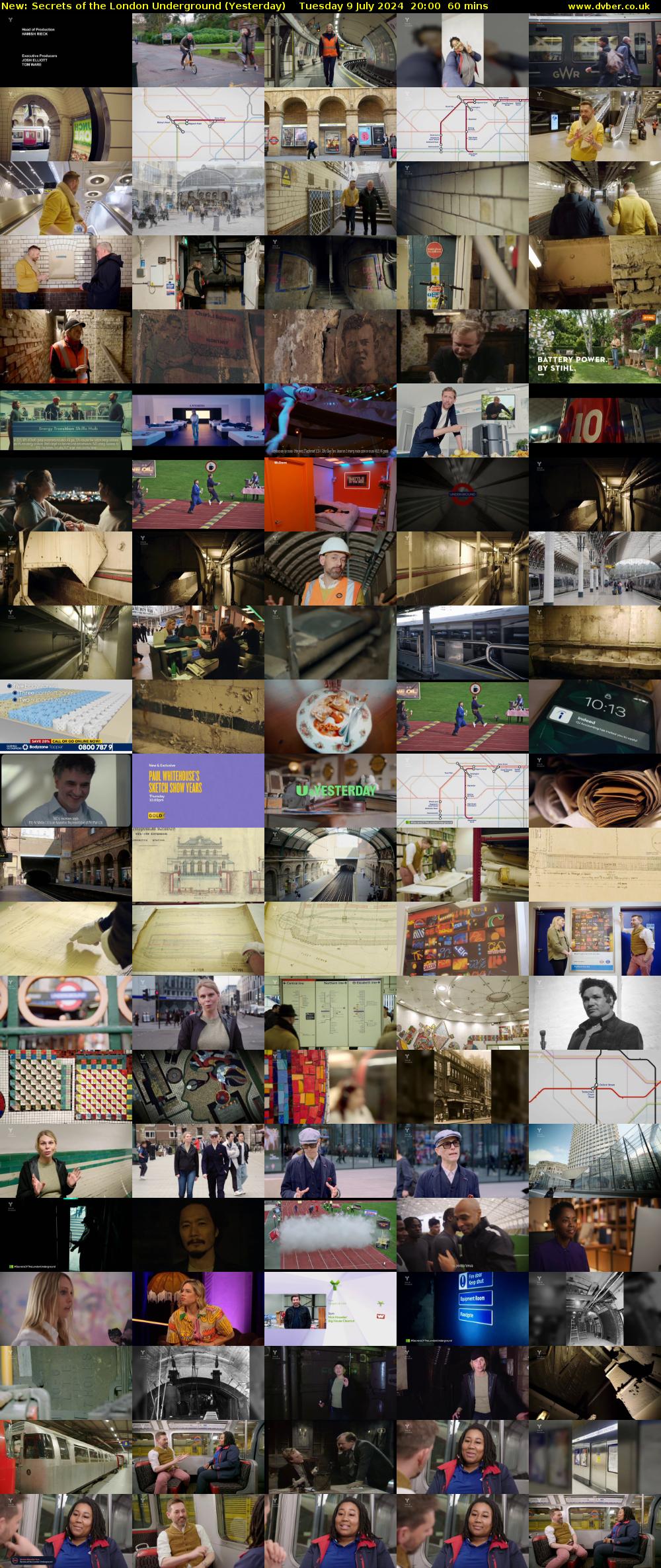 Secrets of the London Underground (Yesterday) Tuesday 9 July 2024 20:00 - 21:00
