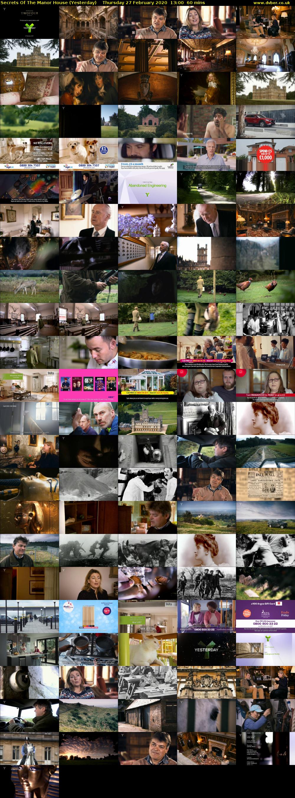 Secrets of the Manor House (Yesterday) Thursday 27 February 2020 13:00 - 14:00