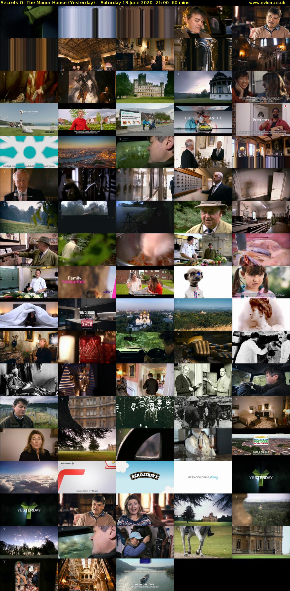 Secrets of the Manor House (Yesterday) Saturday 13 June 2020 21:00 - 22:00
