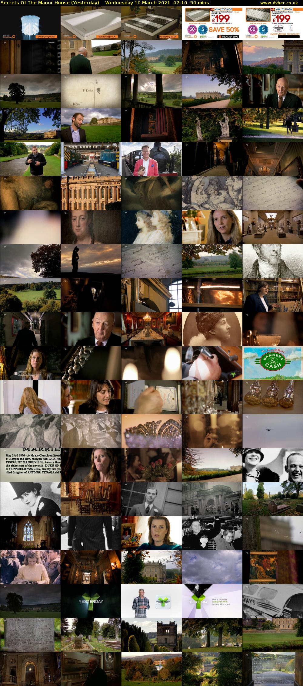 Secrets of the Manor House (Yesterday) Wednesday 10 March 2021 07:10 - 08:00