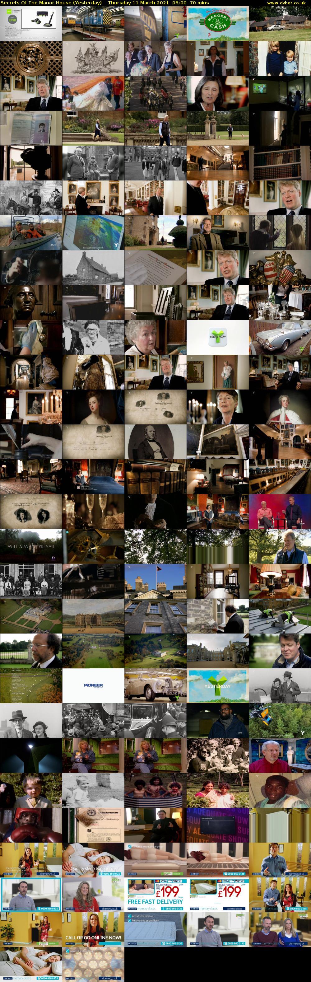 Secrets of the Manor House (Yesterday) Thursday 11 March 2021 06:00 - 07:10