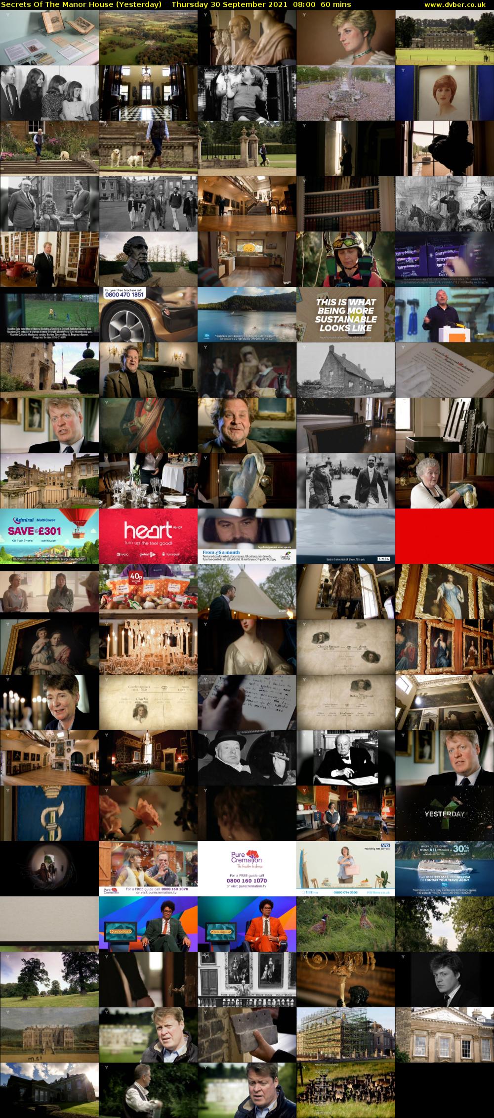 Secrets of the Manor House (Yesterday) Thursday 30 September 2021 08:00 - 09:00
