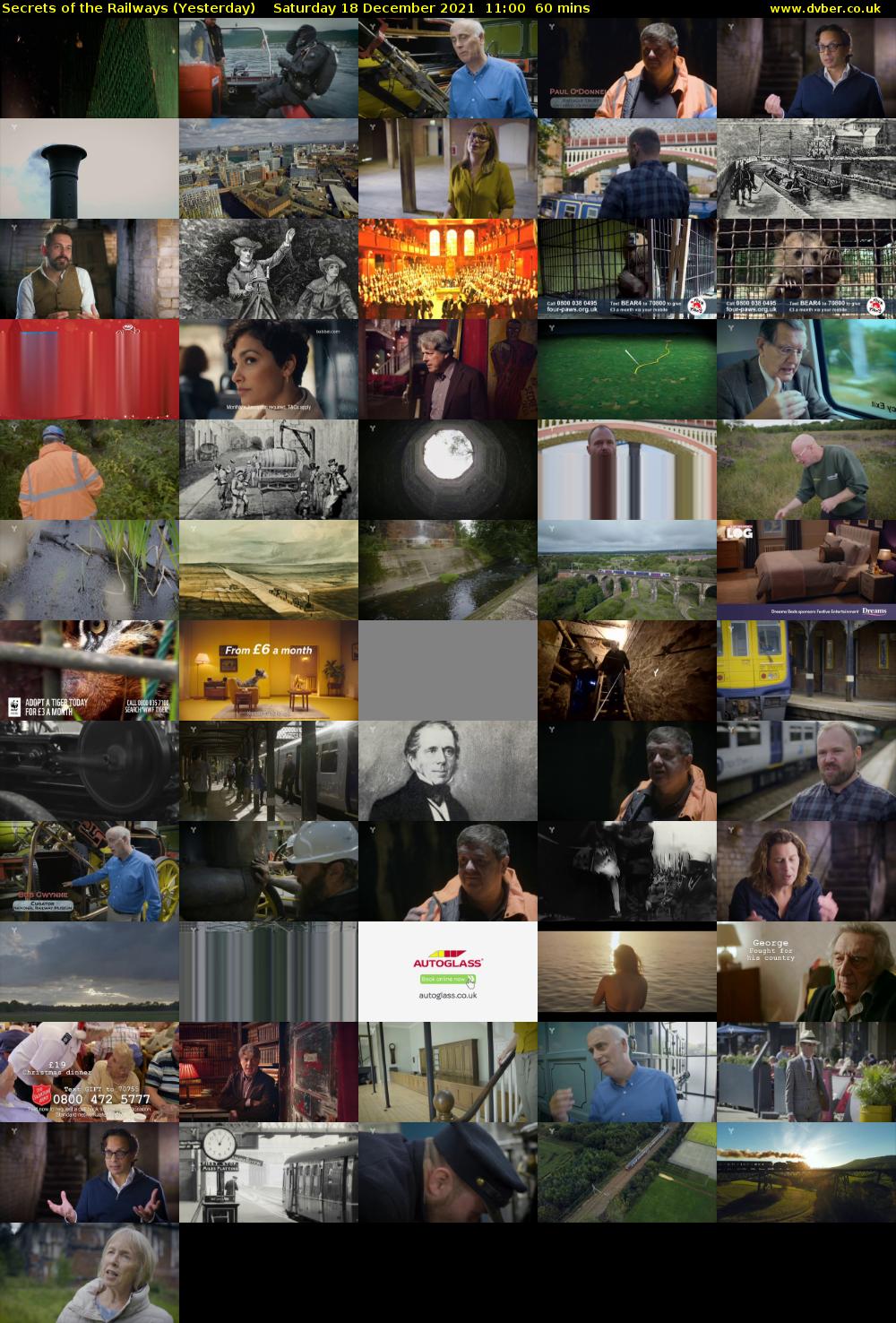 Secrets of the Railways (Yesterday) Saturday 18 December 2021 11:00 - 12:00