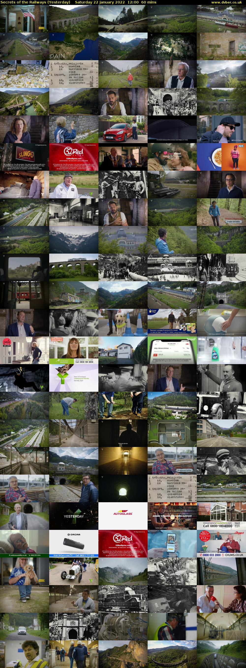 Secrets of the Railways (Yesterday) Saturday 22 January 2022 12:00 - 13:00