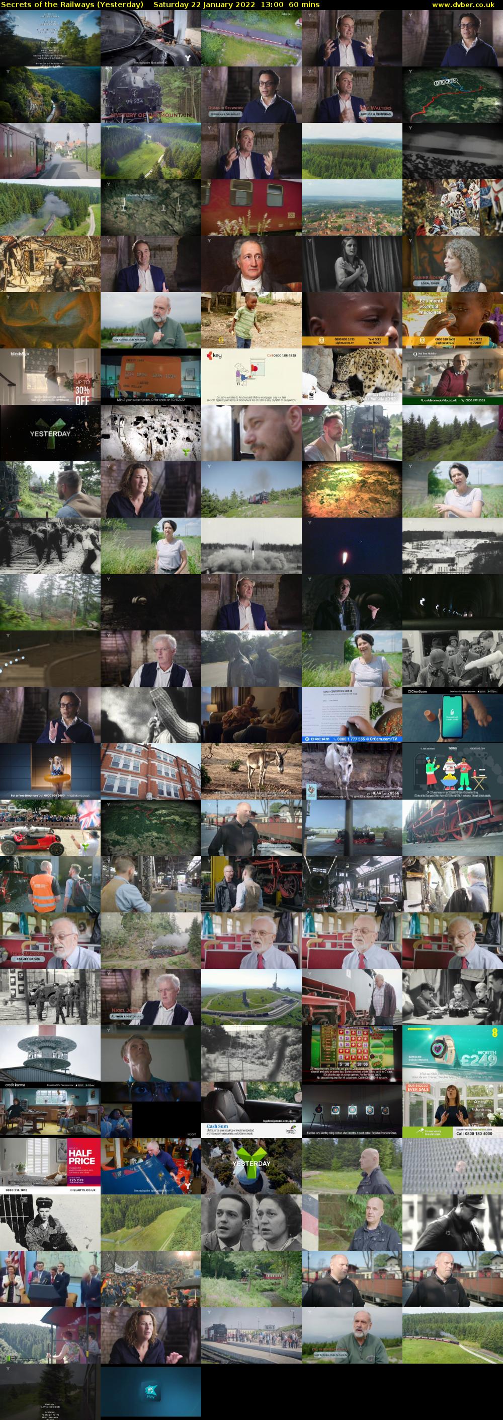 Secrets of the Railways (Yesterday) Saturday 22 January 2022 13:00 - 14:00