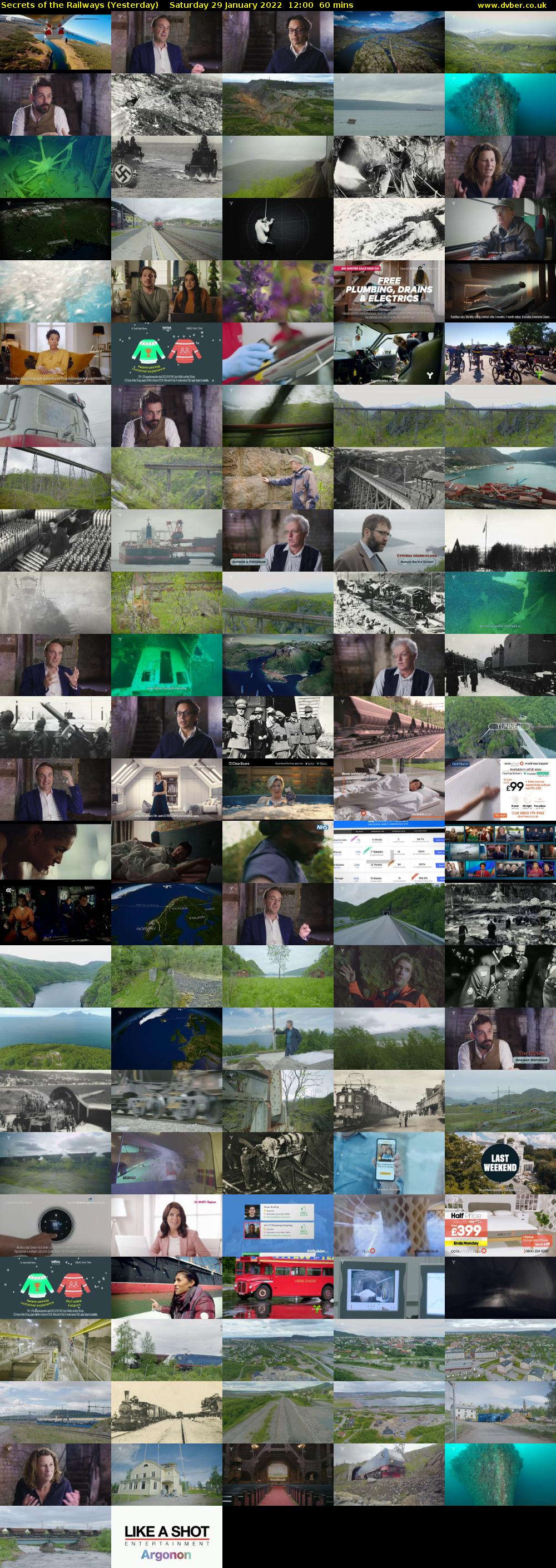 Secrets of the Railways (Yesterday) Saturday 29 January 2022 12:00 - 13:00