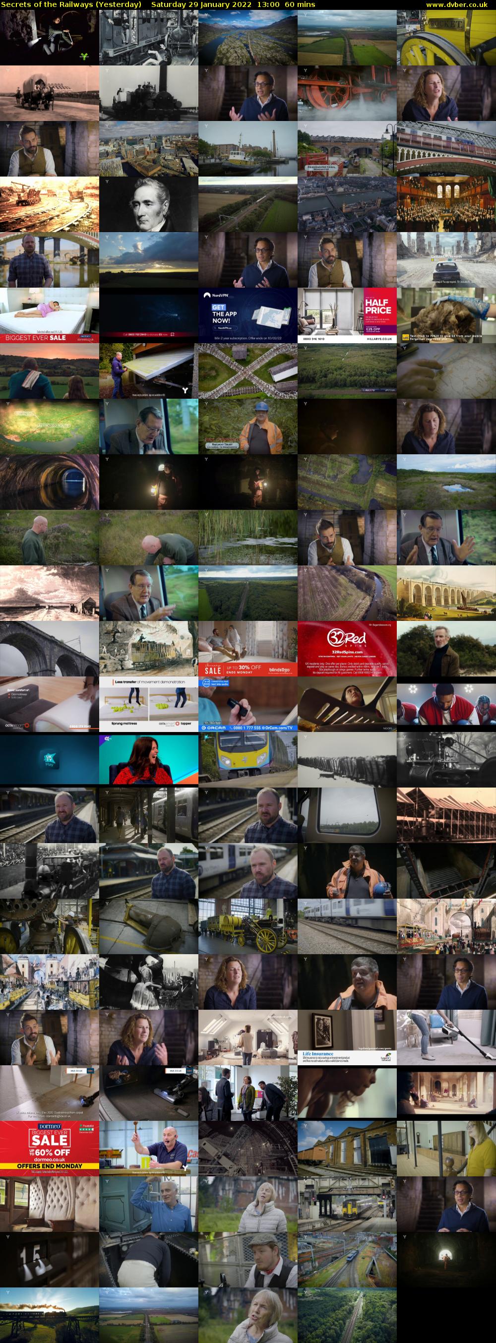 Secrets of the Railways (Yesterday) Saturday 29 January 2022 13:00 - 14:00