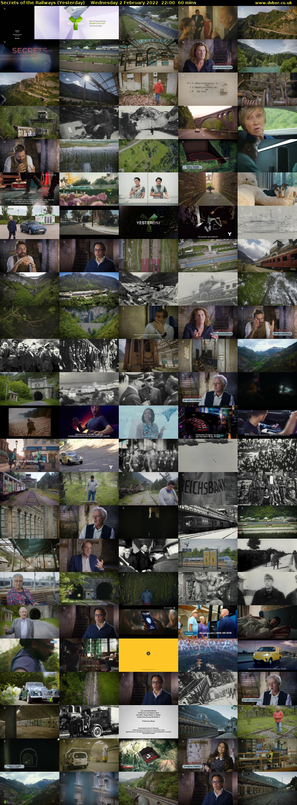 Secrets of the Railways (Yesterday) Wednesday 2 February 2022 22:00 - 23:00