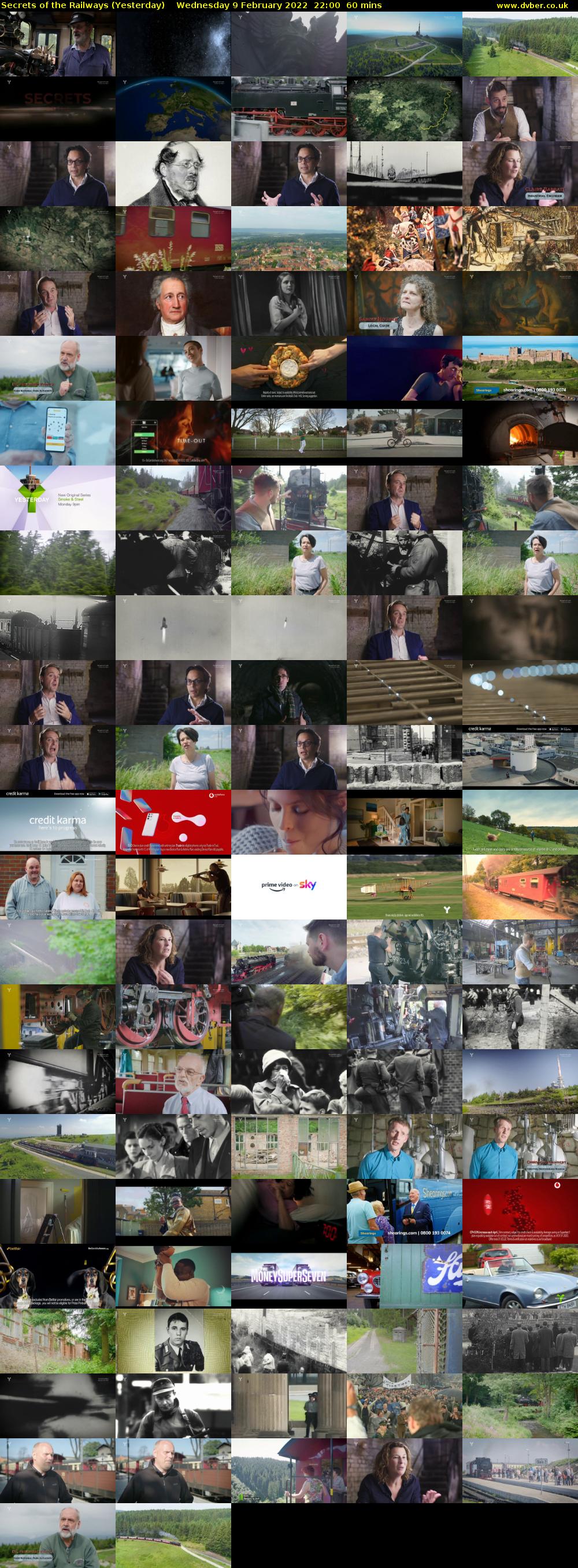 Secrets of the Railways (Yesterday) Wednesday 9 February 2022 22:00 - 23:00