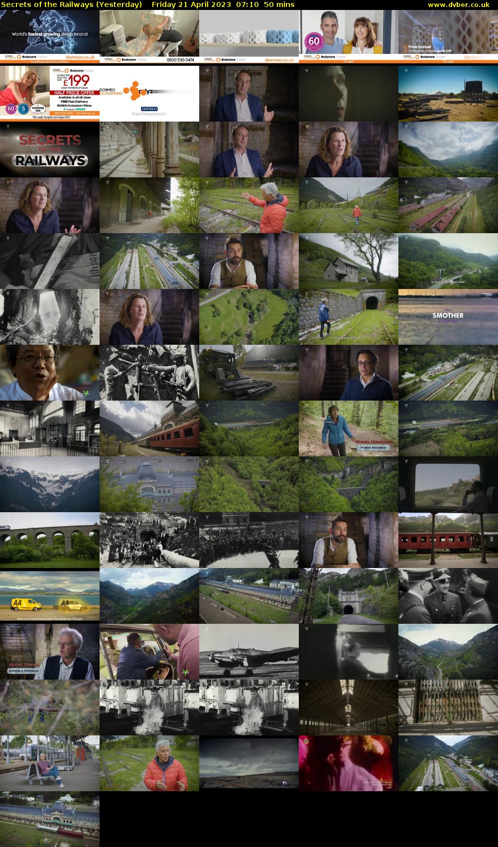 Secrets of the Railways (Yesterday) Friday 21 April 2023 07:10 - 08:00