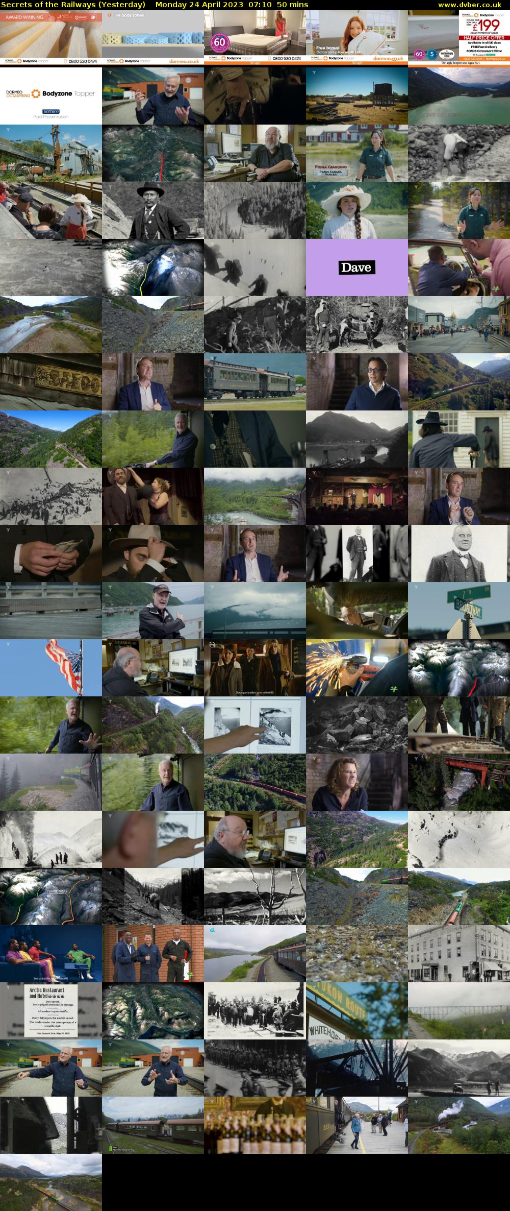 Secrets of the Railways (Yesterday) Monday 24 April 2023 07:10 - 08:00