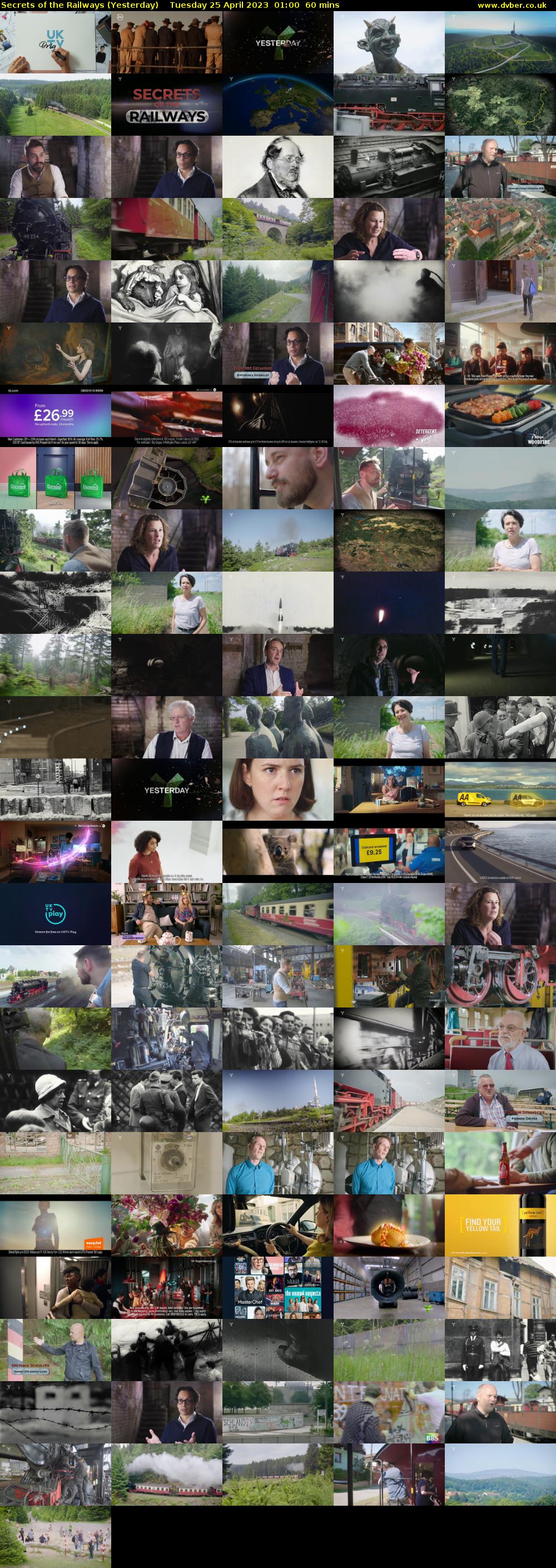Secrets of the Railways (Yesterday) Tuesday 25 April 2023 01:00 - 02:00