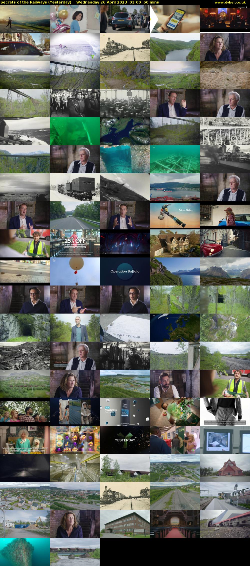 Secrets of the Railways (Yesterday) Wednesday 26 April 2023 01:00 - 02:00