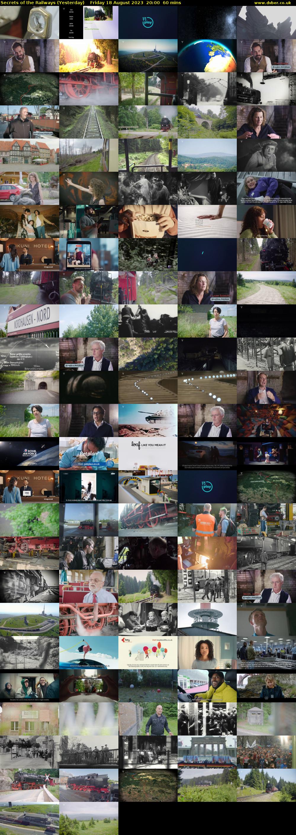 Secrets of the Railways (Yesterday) Friday 18 August 2023 20:00 - 21:00