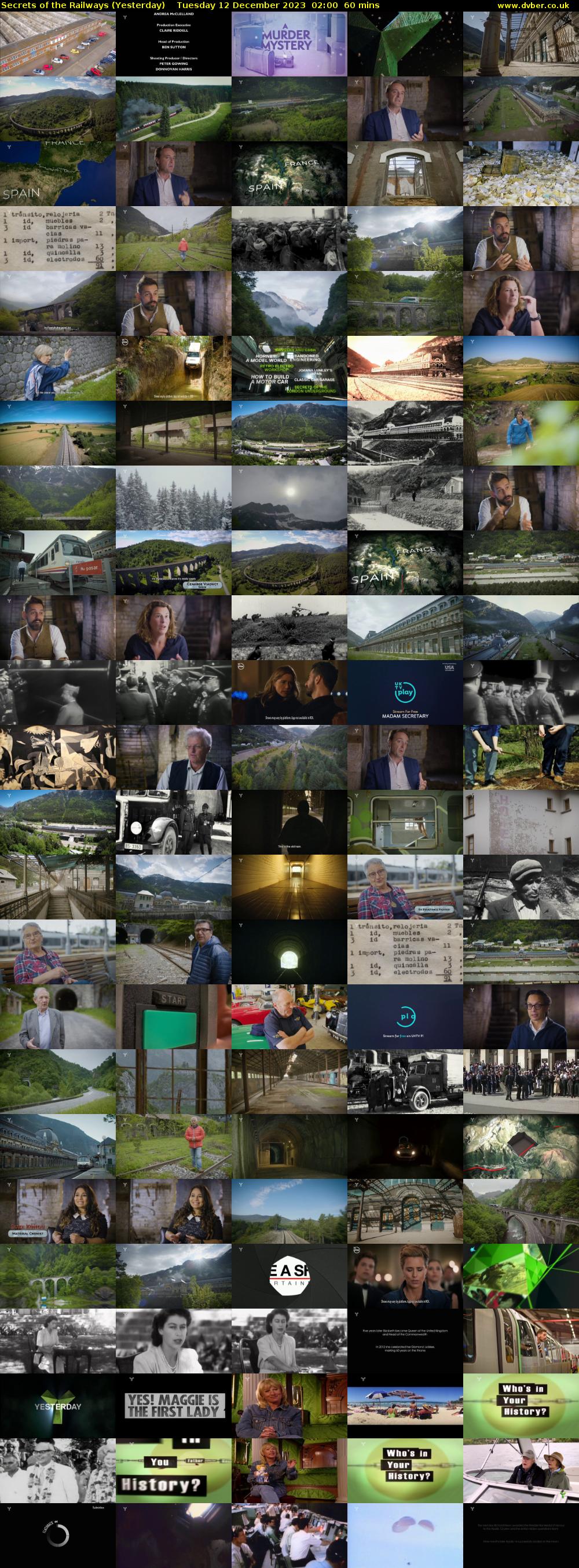 Secrets of the Railways (Yesterday) Tuesday 12 December 2023 02:00 - 03:00