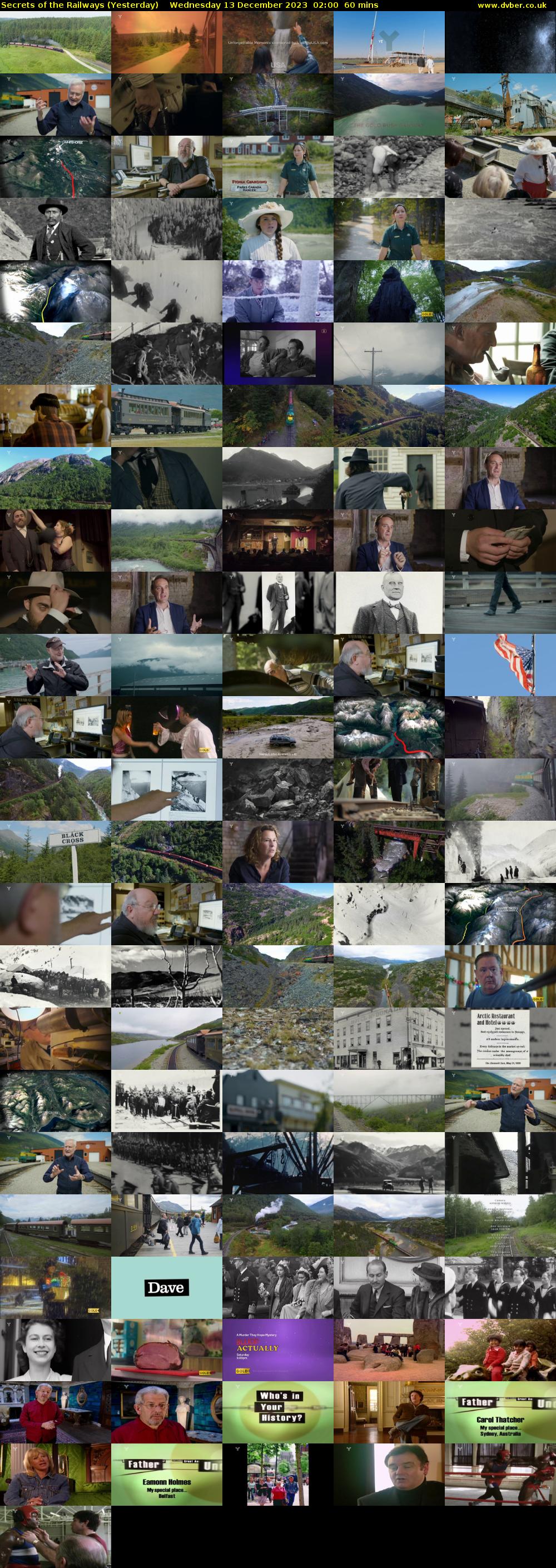 Secrets of the Railways (Yesterday) Wednesday 13 December 2023 02:00 - 03:00