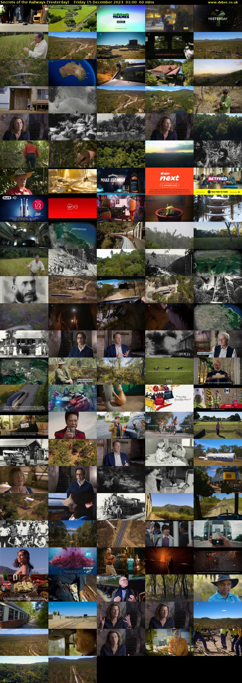Secrets of the Railways (Yesterday) Friday 15 December 2023 01:00 - 02:00