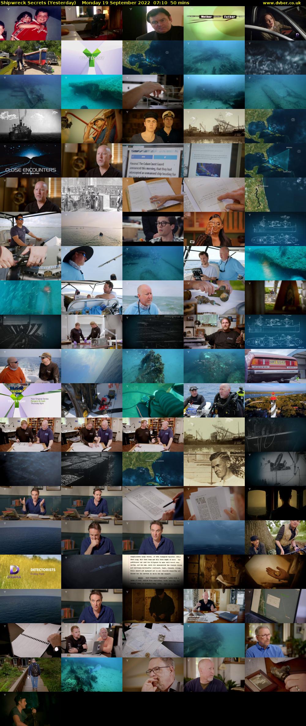 Shipwreck Secrets (Yesterday) Monday 19 September 2022 07:10 - 08:00
