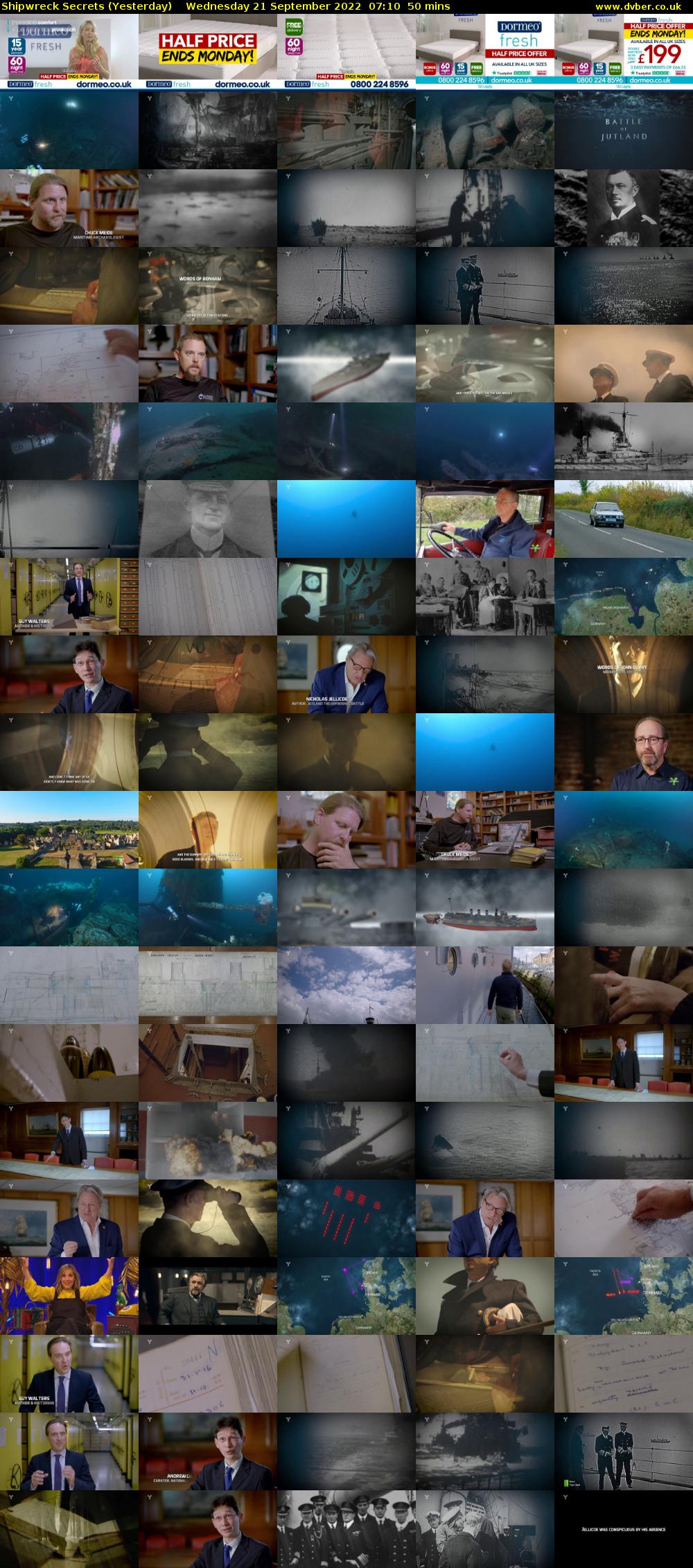 Shipwreck Secrets (Yesterday) Wednesday 21 September 2022 07:10 - 08:00