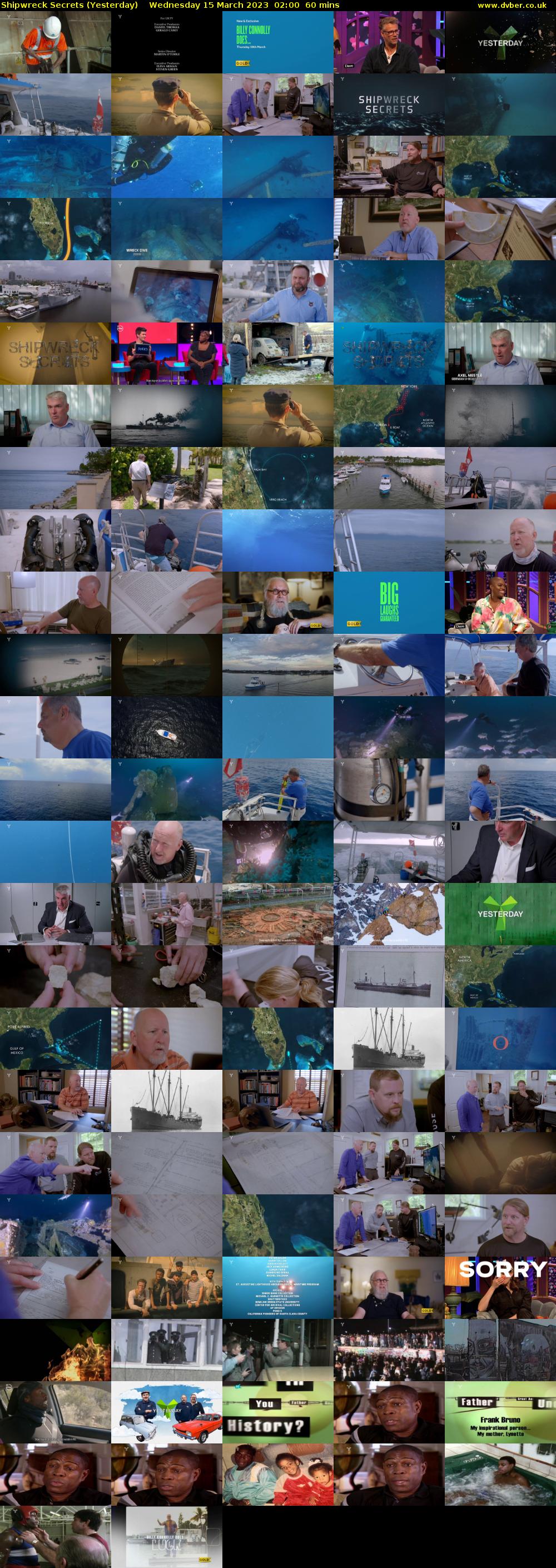 Shipwreck Secrets (Yesterday) Wednesday 15 March 2023 02:00 - 03:00