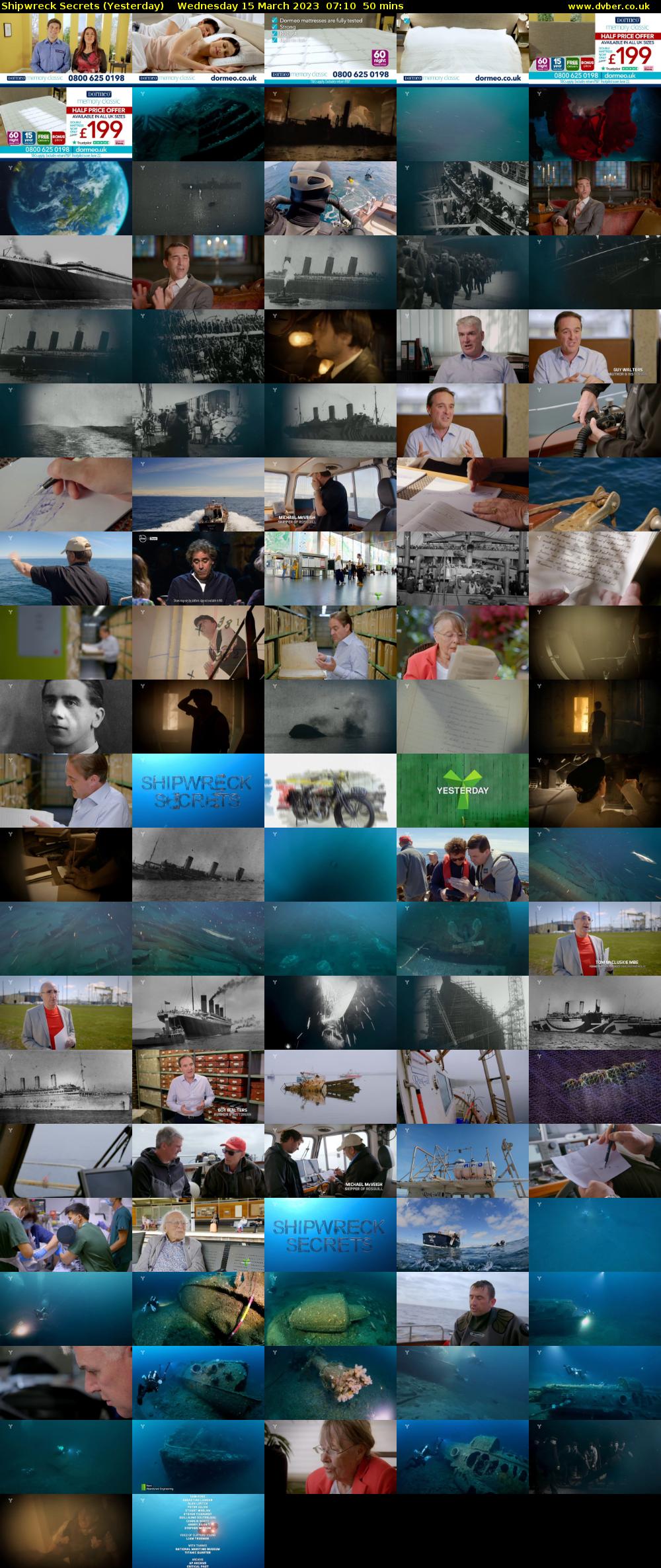 Shipwreck Secrets (Yesterday) Wednesday 15 March 2023 07:10 - 08:00