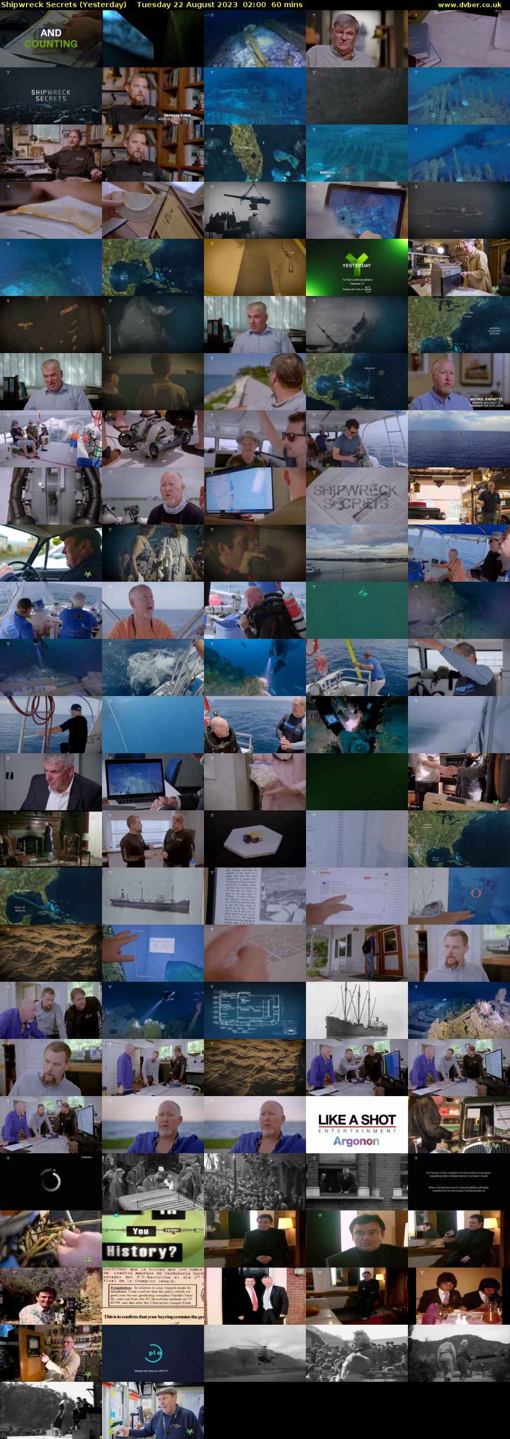 Shipwreck Secrets (Yesterday) Tuesday 22 August 2023 02:00 - 03:00