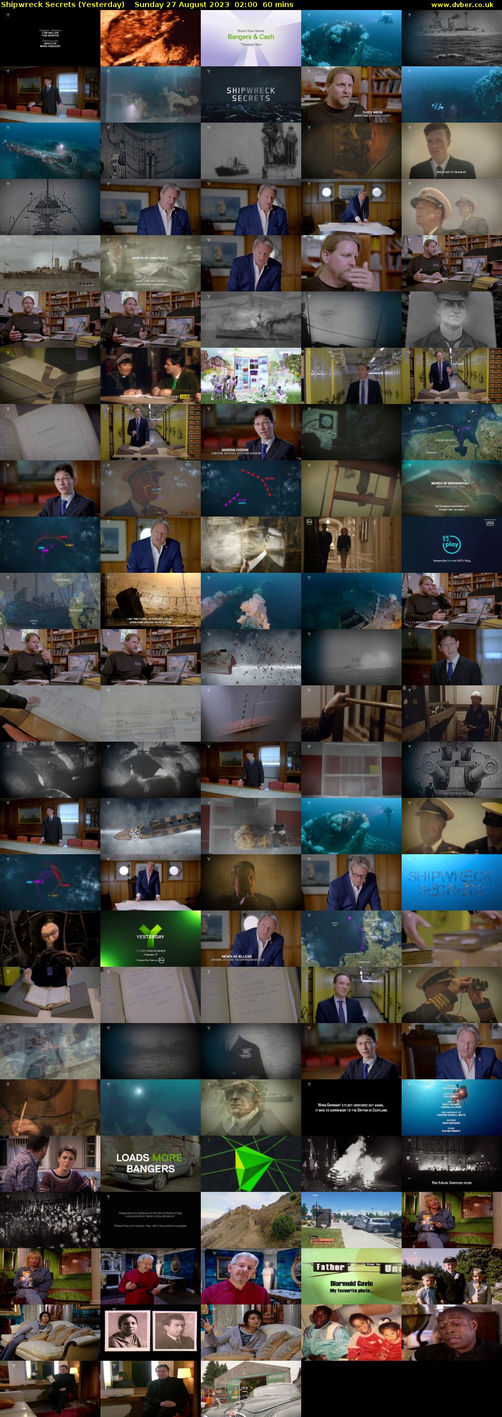 Shipwreck Secrets (Yesterday) Sunday 27 August 2023 02:00 - 03:00