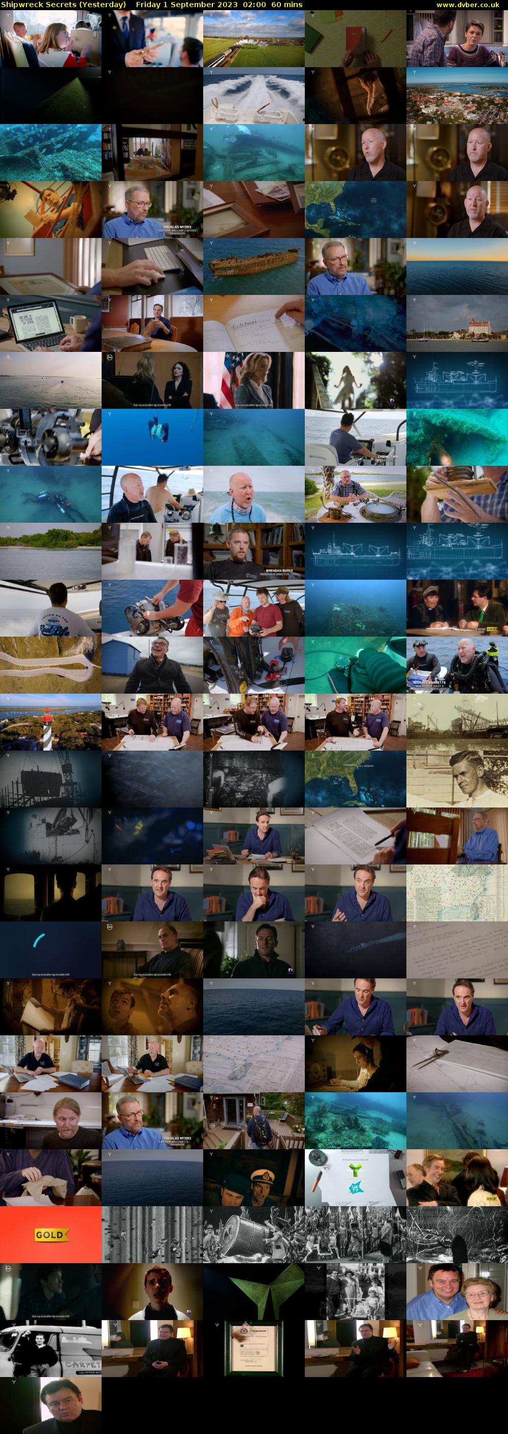 Shipwreck Secrets (Yesterday) Friday 1 September 2023 02:00 - 03:00