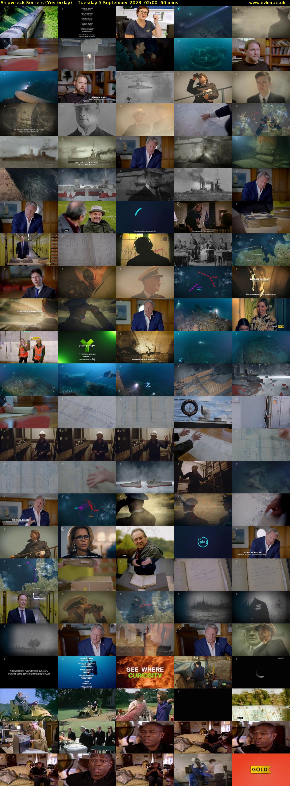 Shipwreck Secrets (Yesterday) Tuesday 5 September 2023 02:00 - 03:00
