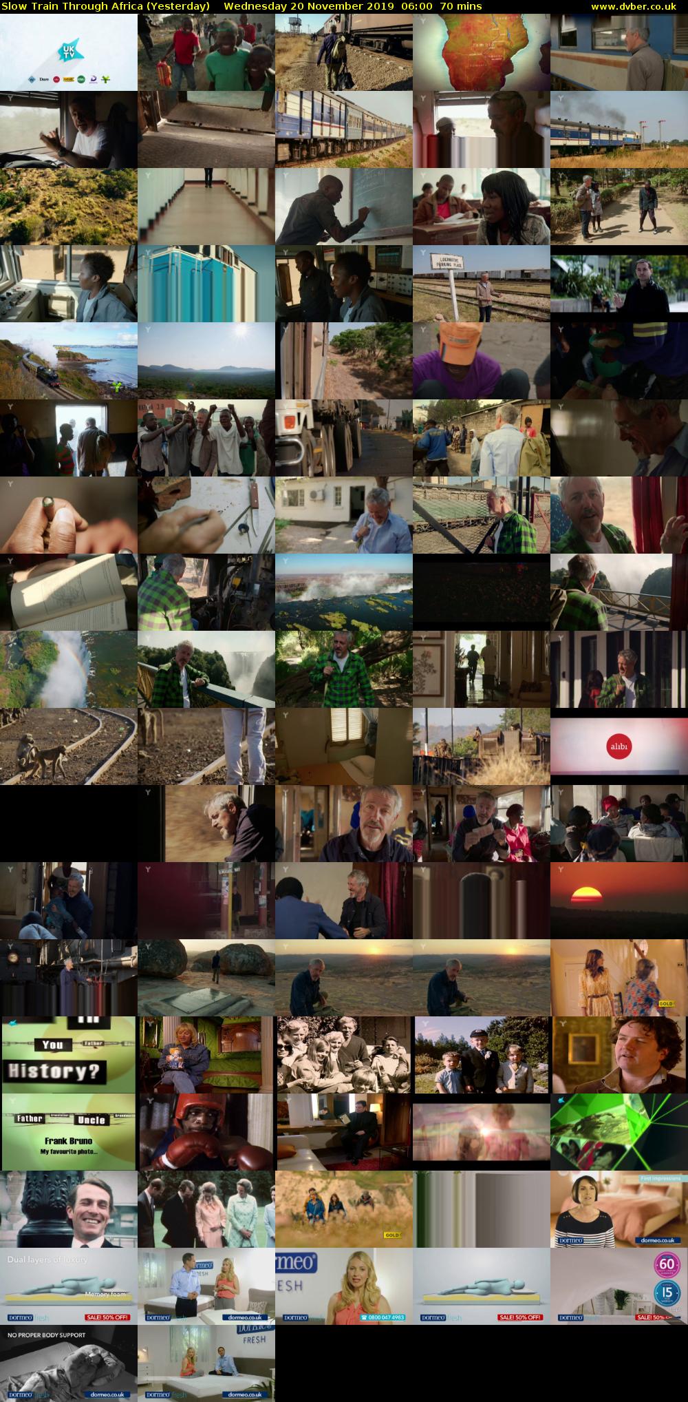 Slow Train Through Africa (Yesterday) Wednesday 20 November 2019 06:00 - 07:10
