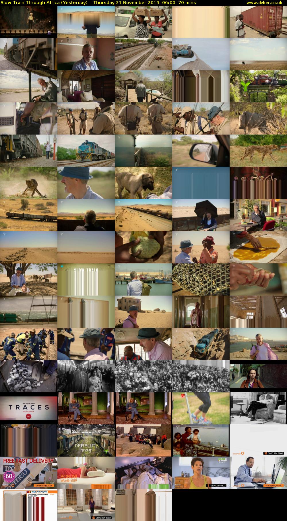 Slow Train Through Africa (Yesterday) Thursday 21 November 2019 06:00 - 07:10