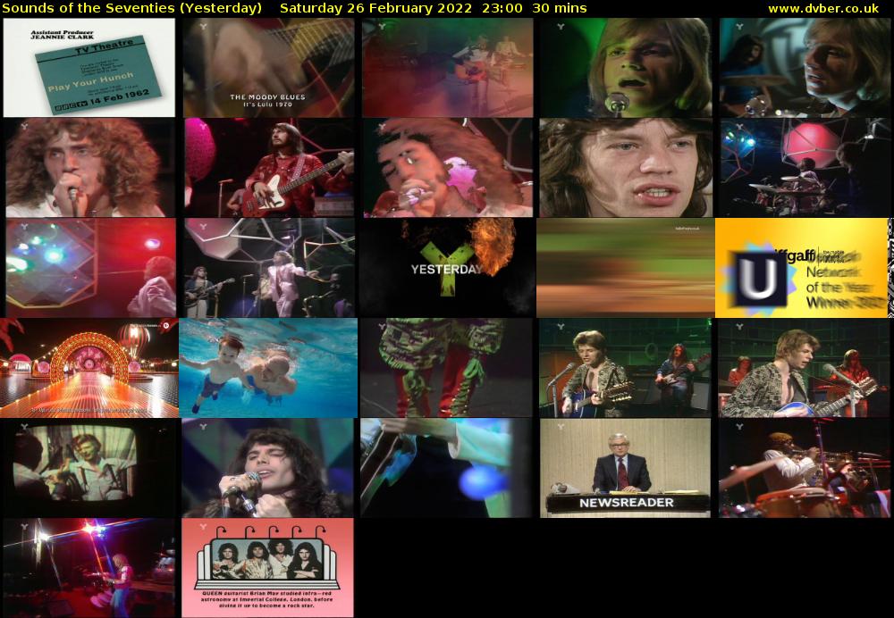 Sounds of the Seventies (Yesterday) Saturday 26 February 2022 23:00 - 23:30
