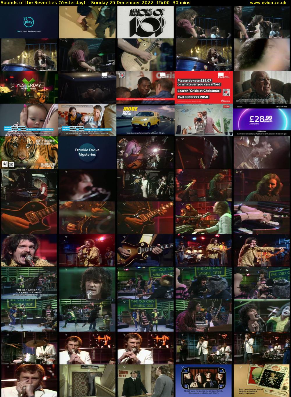Sounds of the Seventies (Yesterday) Sunday 25 December 2022 15:00 - 15:30