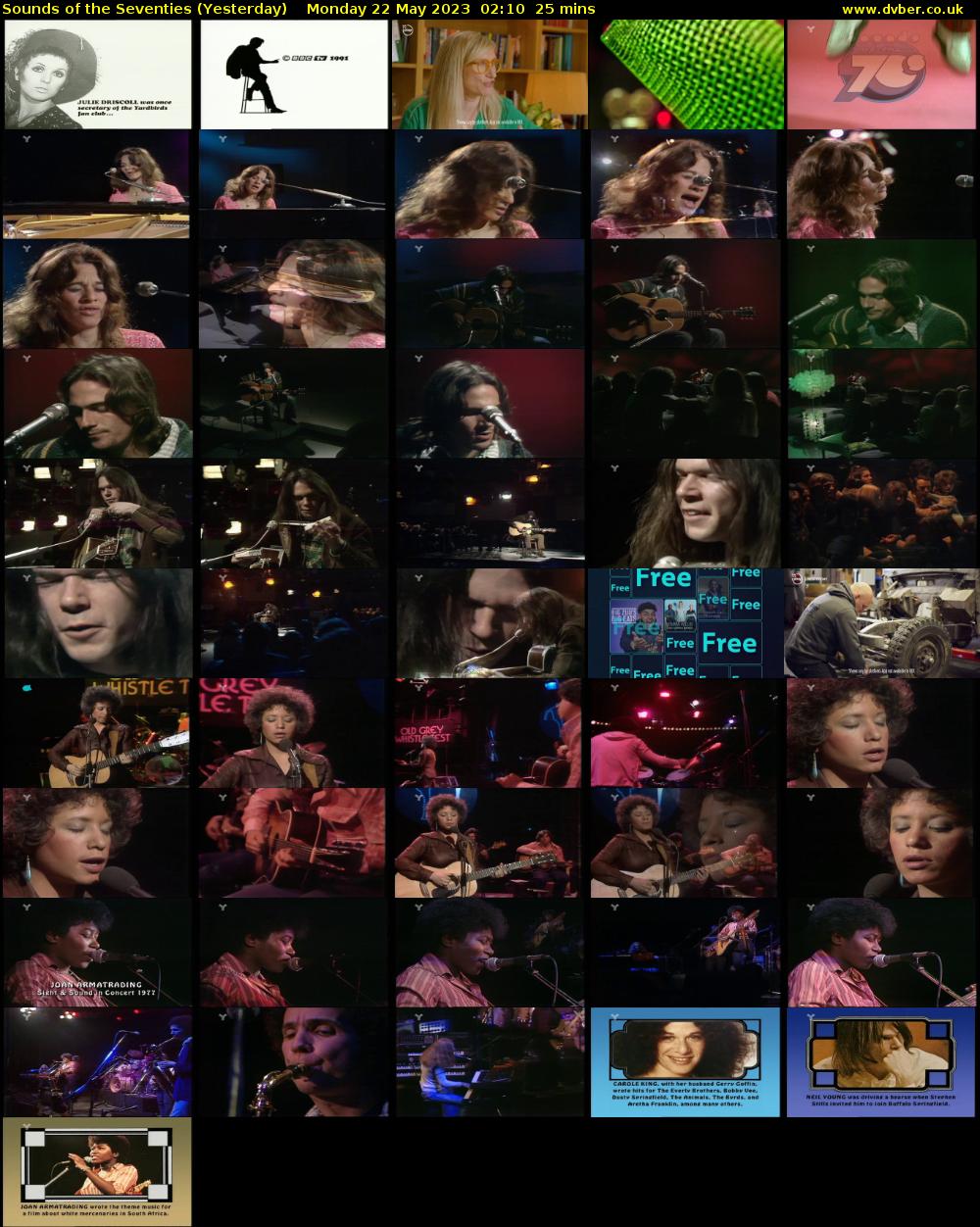 Sounds of the Seventies (Yesterday) Monday 22 May 2023 02:10 - 02:35
