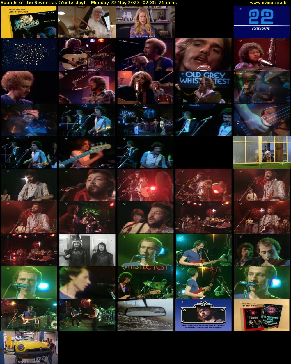 Sounds of the Seventies (Yesterday) Monday 22 May 2023 02:35 - 03:00