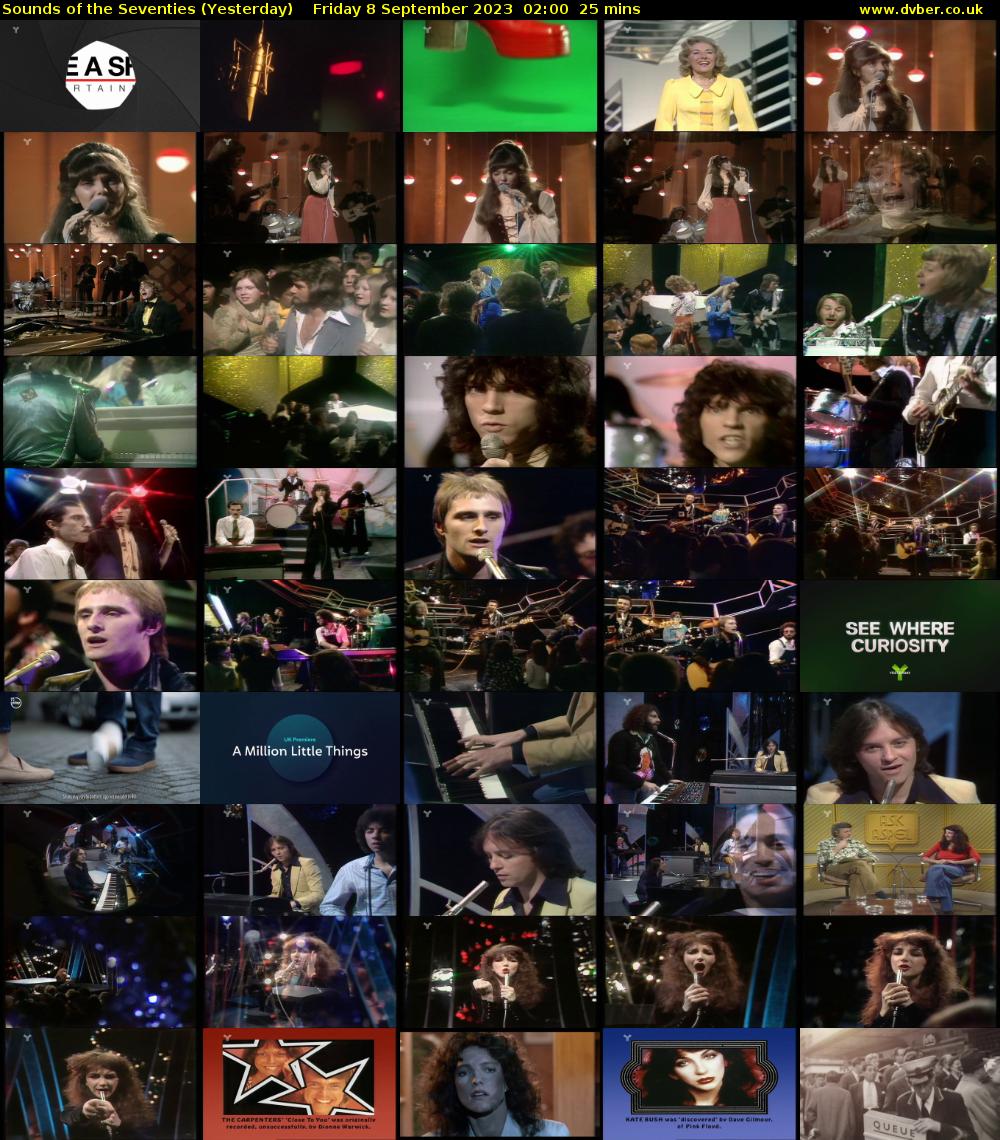 Sounds of the Seventies (Yesterday) Friday 8 September 2023 02:00 - 02:25