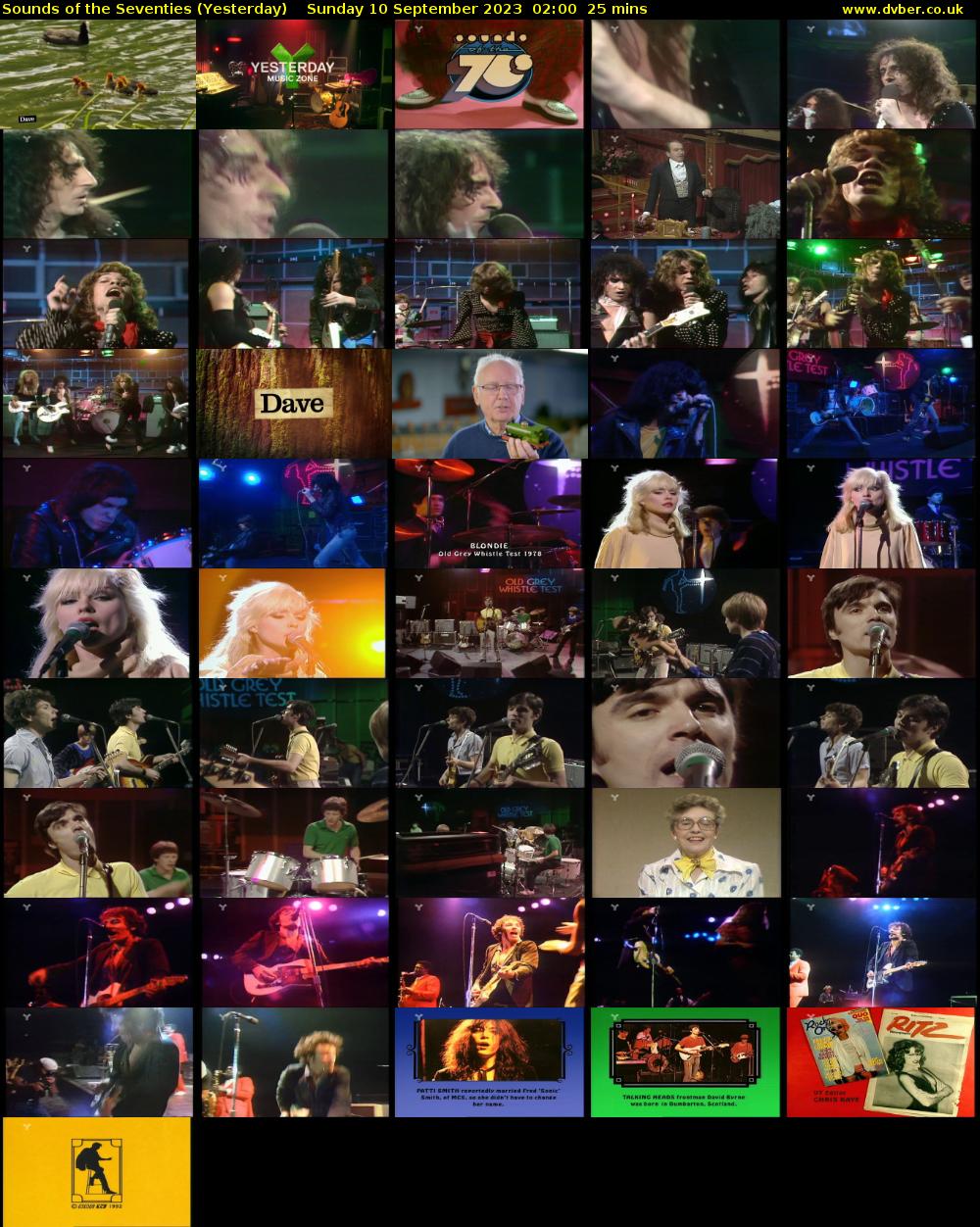 Sounds of the Seventies (Yesterday) Sunday 10 September 2023 02:00 - 02:25